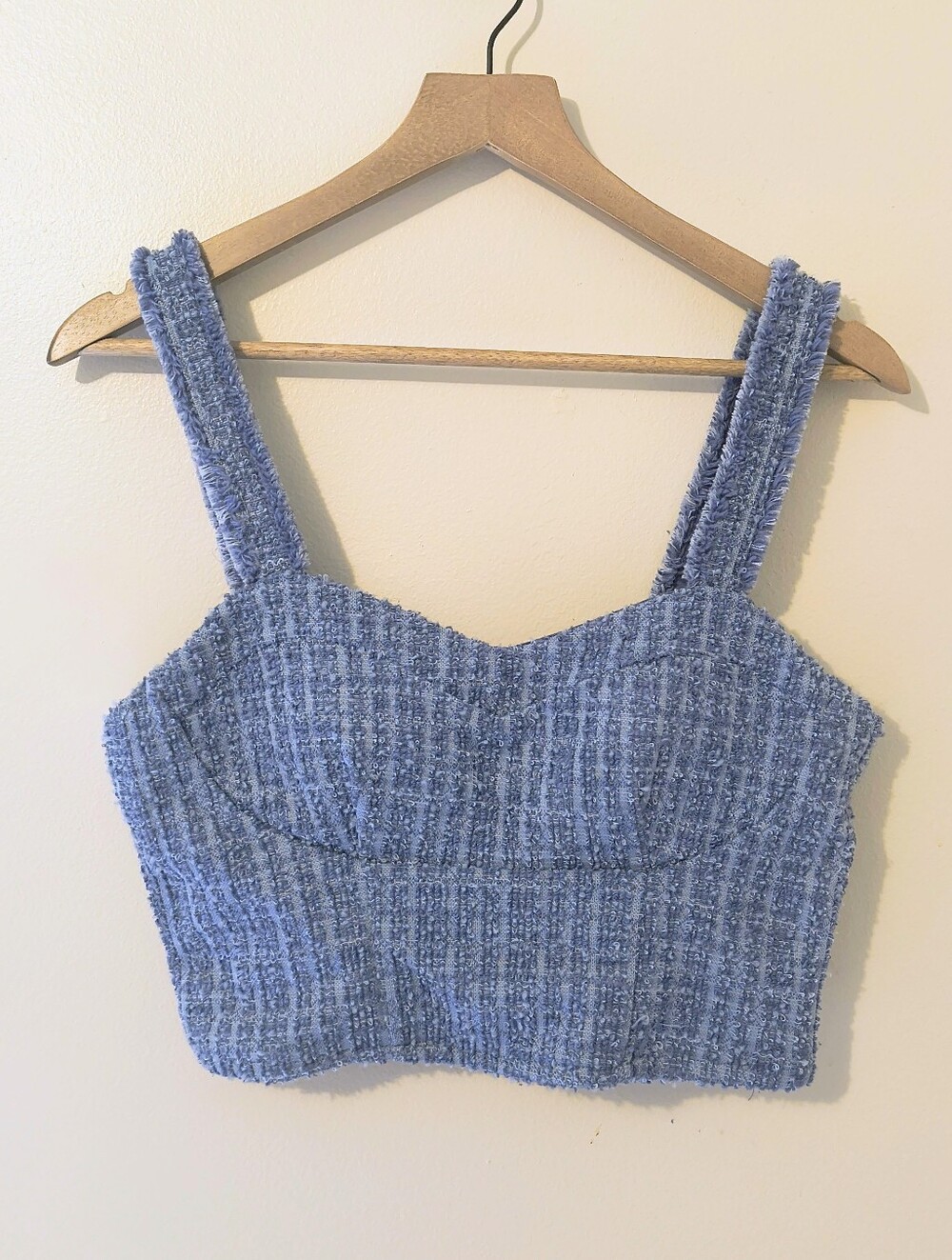 NWOT Madden NYC Boucle Crop Top